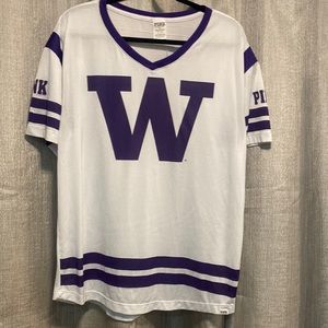 University of Washington jersey top by Pink